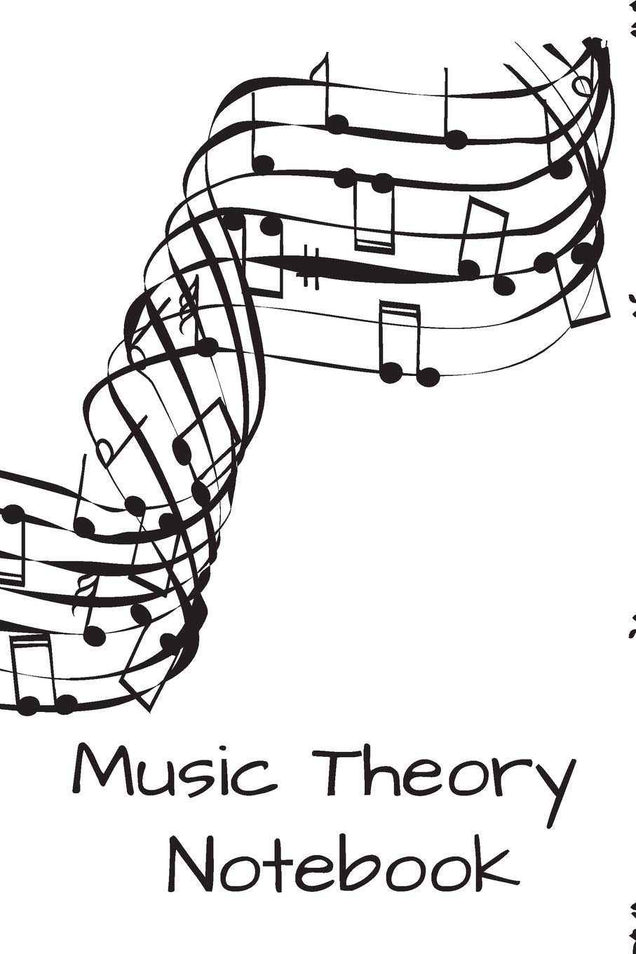 Music Theory Notebook: pocket blank Notebook to write in - cute Unique Gift Idea Composition Log Book to write in perfect present for Musician Papa Men Women Arts & Music