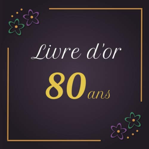 Livre d'or 80 ans: Anniversaire | Thème Belle nuit | pour 270 invités | 21x21cm book