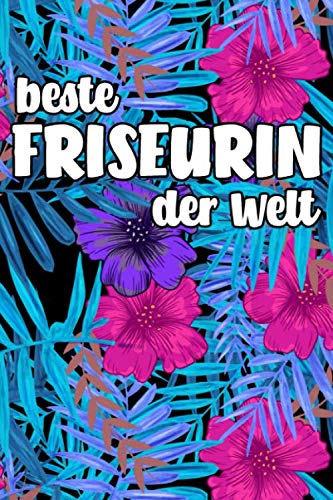 beste Friseurin der Welt: nummeriertes A5 Notizbuch Journal Dotted mit Index – 120 Seiten Bullet Journal Books