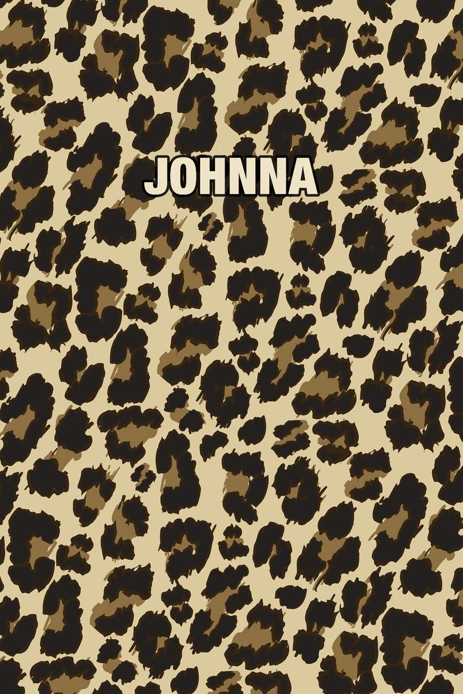 Johnna: Personalized Notebook - Leopard Print (Animal Pattern). Blank College Ruled (Lined) Journal for Notes, Journaling, Diary Writing. Wildlife Theme Design with Your Name Parents & Children