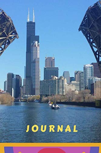 Journal: This cool cover notebook/journal comes in 6 x 9 with a nice chicago-motiv, wide ruled line paper Travel