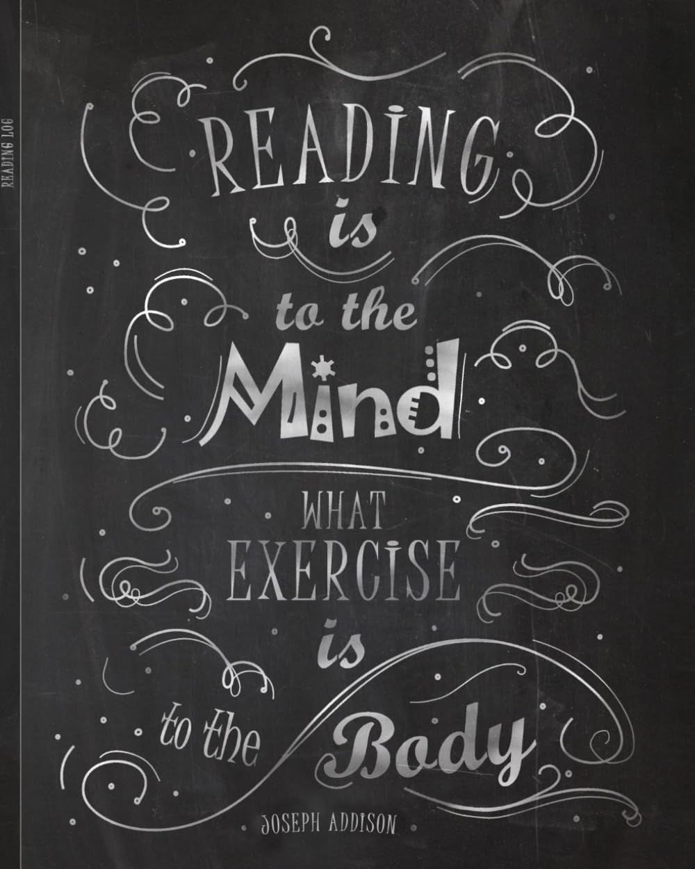Reading Log: Gifts for Book Lovers (A reading journal with 100 spacious record pages and more in a large soft covered notebook from our Chalk Board range) book