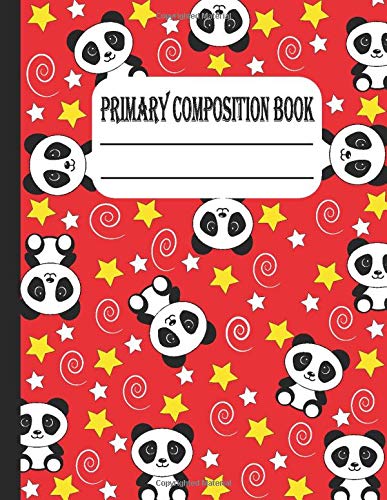 primary composition book: Pretty Wide Ruled Paper Notebook Journal, Panda Wide Blank Lined Workbook for Teens Kids Students Girls for Home School College for Writing Notes. Learning & Reference