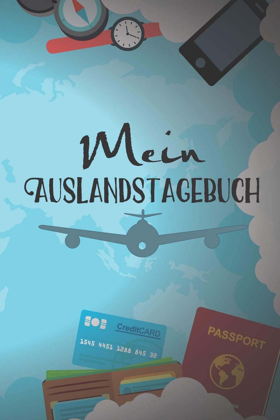 Mein Auslandstagebuch: A5 liniert Softcover Notizbuch / Reisetagebuch / Auslandstagebuch Abschiedsgeschenk für Auslandsjahr Books