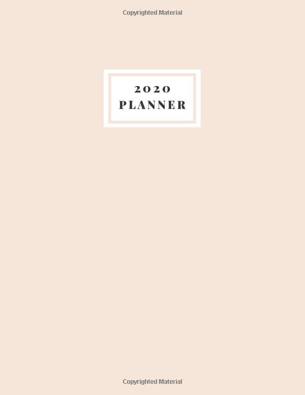 2020 Planner: Weekly and Monthly Desk Calendar Planner - Jan 1, 2020 to Dec 31, 2020: Large, 8.5 x 11 inches (Latte Tan) Architecture