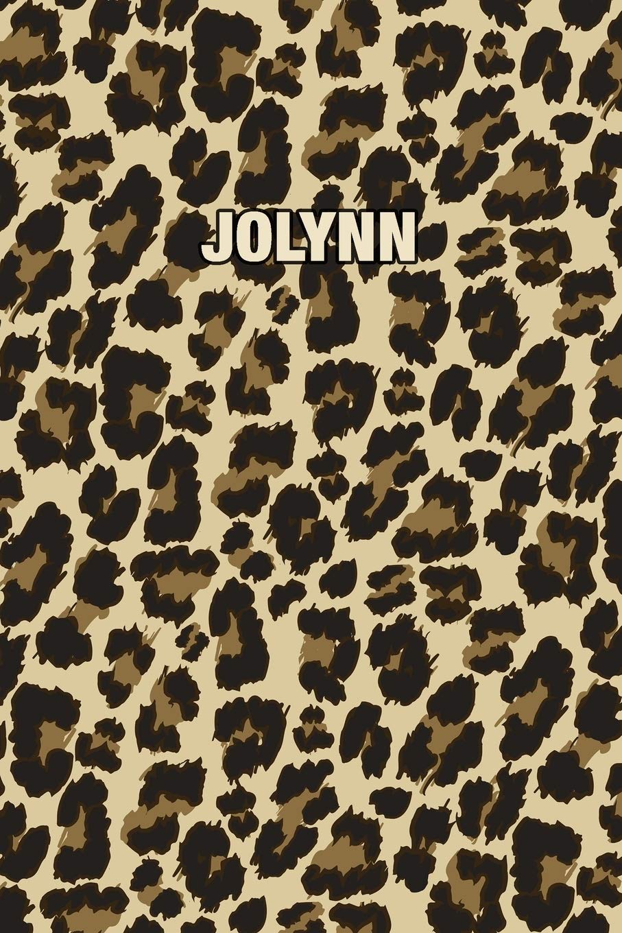 Jolynn: Personalized Notebook - Leopard Print (Animal Pattern). Blank College Ruled (Lined) Journal for Notes, Journaling, Diary Writing. Wildlife Theme Design with Your Name Parents & Children
