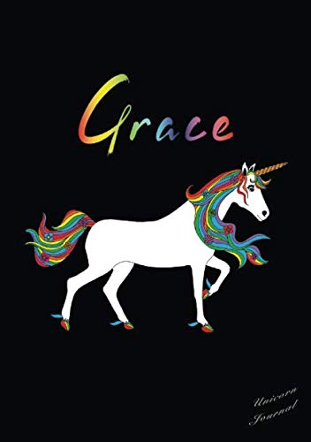 Grace Unicorn Journal: Personal Name Notebook, Medium Ruled, 7mm Line Spacing, Numbered Pages, With Contents and Index Pages, Bullet Point Planner, ... Notebooks For Girls And Women, Band 548) Novels & Short Stories