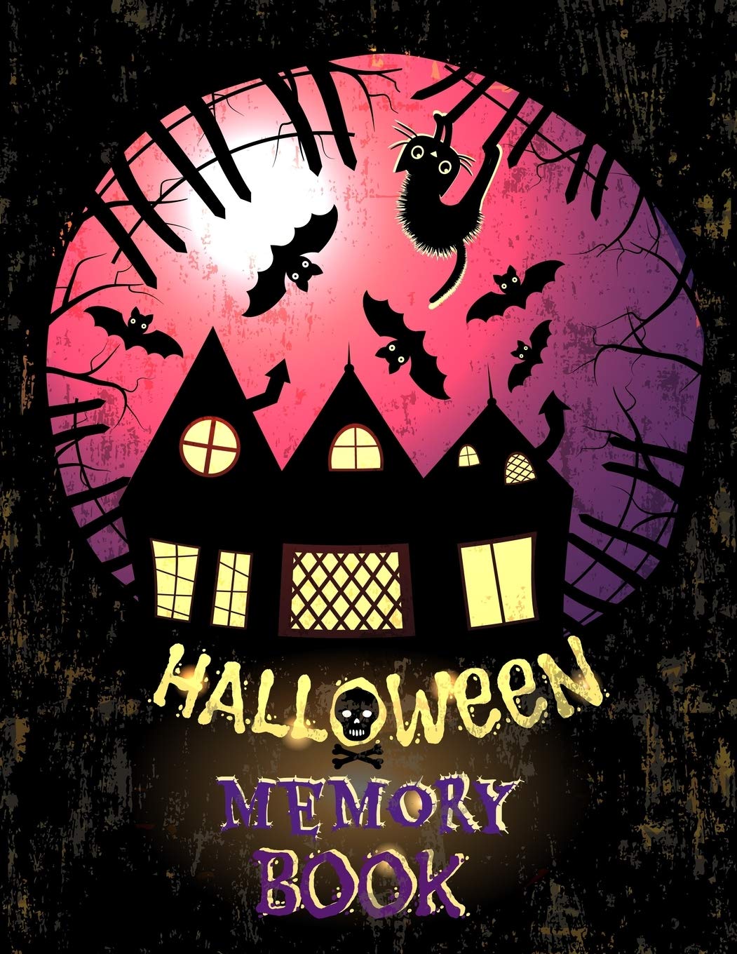 Halloween Memory Book: Fun Spooky Notebook To Keep Memories, Ideas Gathered in One Place, Blank Pages for Photos or Drawings and Lined Decorated Pages for Writing Hobbies & Crafts
