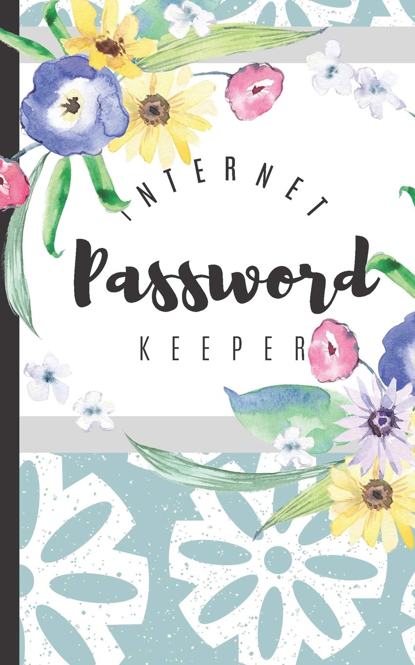 Password Keeper: Internet Password Username Protection and Log Book Organizer with Alphabet Tabs | Modern Journal with Calligraphy Hand Lettering ... Changes | Blue Snowflakes & Flower Pedals Business, Finance & Career