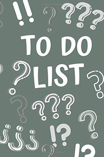 To Do List: Mark it done - question mark pattern. Task priority personal journal. Things to accomplish,6x9 handy size, Daily Check List Architecture