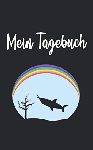Mein Tagebuch: Hai Fisch Ozean Meer Retro Und Vintage Style 100 Seiten Liniert Non-fiction