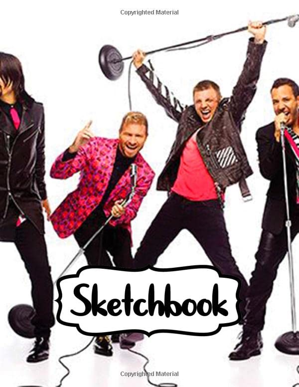 Sketchbook: Backstreet Boys BSB American Vocal Group Best-Selling Boy Band of All Time And Best-Selling Music Artists, Inexpensive Gift For Boys And ... A Large Sketchbooks For Drawing And Writting Books