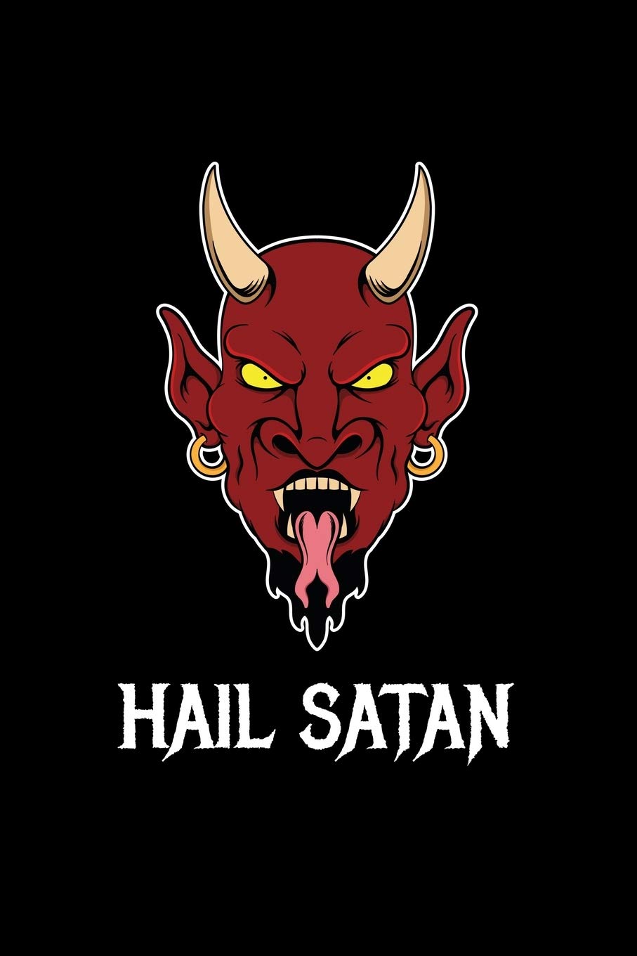 Hail Satan: Liniertes Notizbuch A5 - Satan Teufel Notizheft I Satanist Okkult Baphomet Satanismus Geschenkidee Religion & Esotericism