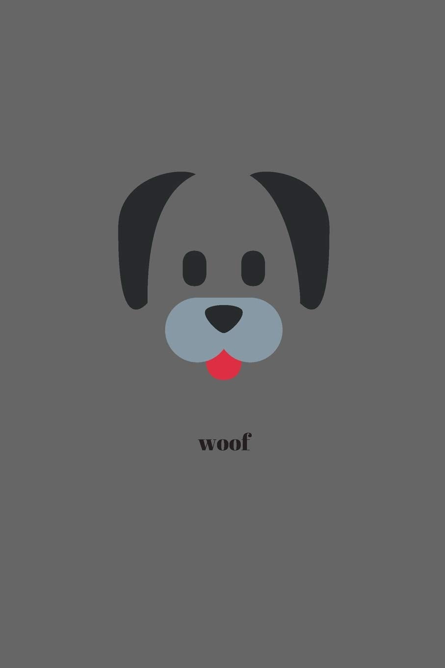 Woof: Minimal Design Dog Animal Journal Notebook Diary 6" x 9" 120 lined pages Film, Art & Culture