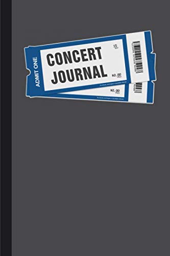 Concert Journal: 6x9" Logbook For Keeping Track of Your Concert Memories Film, Art & Culture