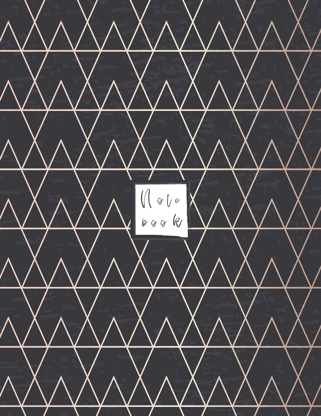 Notebook: Black marble triangle Notebook and Lined pages, Extra large (8.5 x 11) inches, 110 pages, White paper Learning & Reference