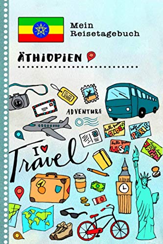 Äthiopien Reisetagebuch: Kinder Reise Aktivitätsbuch zum Ausfüllen, Eintragen, Malen, Einkleben A5 - Ferien unterwegs Tagebuch zum Selberschreiben - Urlaubstagebuch Journal für Mädchen, Jungen Books