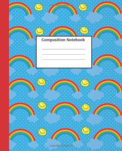 Composition Notebook: Notebook/Journal/Diary For Kids/Girls/Boys/Teens/Students/Friends/ Rainbow Composition Notebook /Gift For Students From Teachers/Student Appreciation Gift Parents & Children