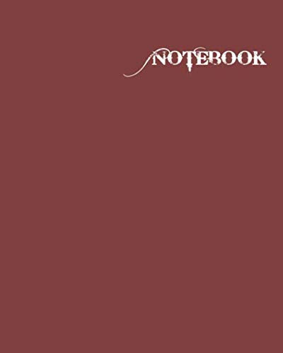 Product Image: Notebook: Line Notebook - 50 sheets - Large (8 x 10 inches) - 100 Pages