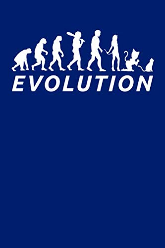 Evolution: Funny Evolution of Cat Journal / Paper Notebook For Women And Girls For School, College, Office, Dot grid Paper Pets