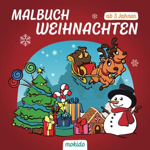Malbuch Weihnachten ab 3 Jahren: Ein schönes Weihnachtsfest mit Nikolaus & Co. Kinder Malbuch zum Malen, Kritzeln und Sammeln. Für Mädchen und Jungen. book