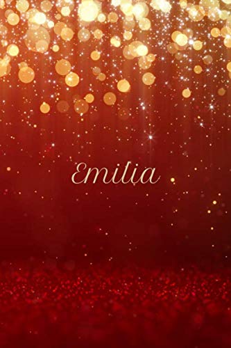 Emilia - 120 page Wide Ruled Journal (6'9'' Glossy Notebook) Books