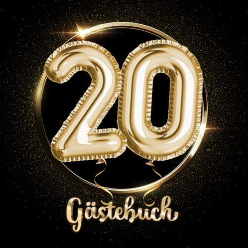 20 Gästebuch: Ein Erinnerungsalbum zum 20. Jubiläum, Geburtstag oder Hochzeitstag - 20 Jahre - Deko & Geschenk Buch zum Eintragen Hobbies & Crafts