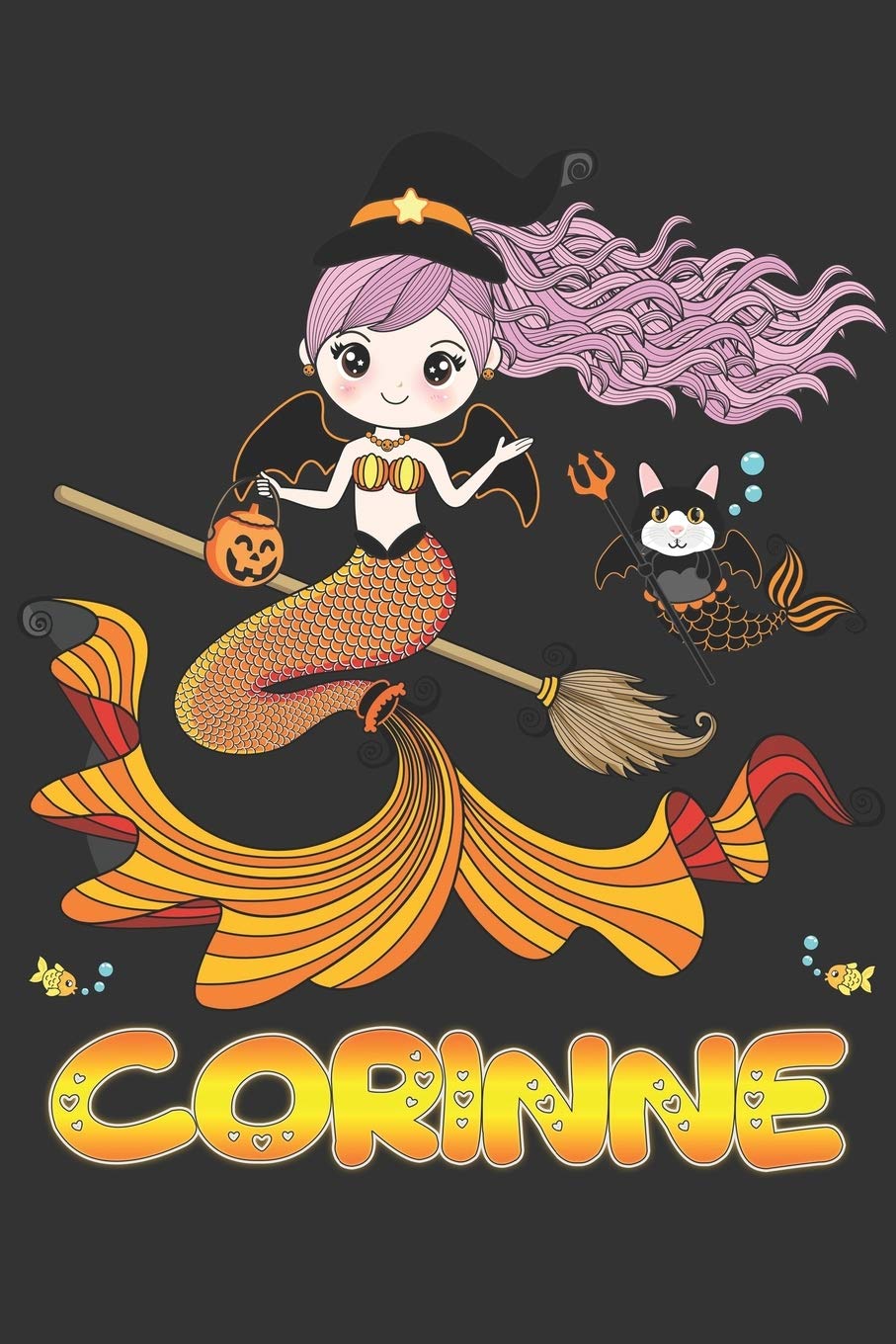 Corinne: Corinne Halloween Beautiful Mermaid Witch, Create An Emotional Moment For Corinne?, Show Corinne You Care With This Personal Custom Gift With ... Very Own Planner Calendar Notebook Journal Essays & Short Stories