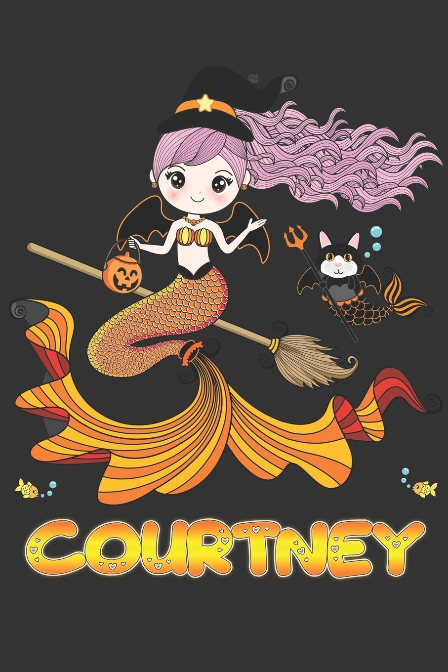 Courtney: Courtney Halloween Beautiful Mermaid Witch, Create An Emotional Moment For Courtney?, Show Courtney You Care With This Personal Custom Gift ... Very Own Planner Calendar Notebook Journal Essays & Short Stories