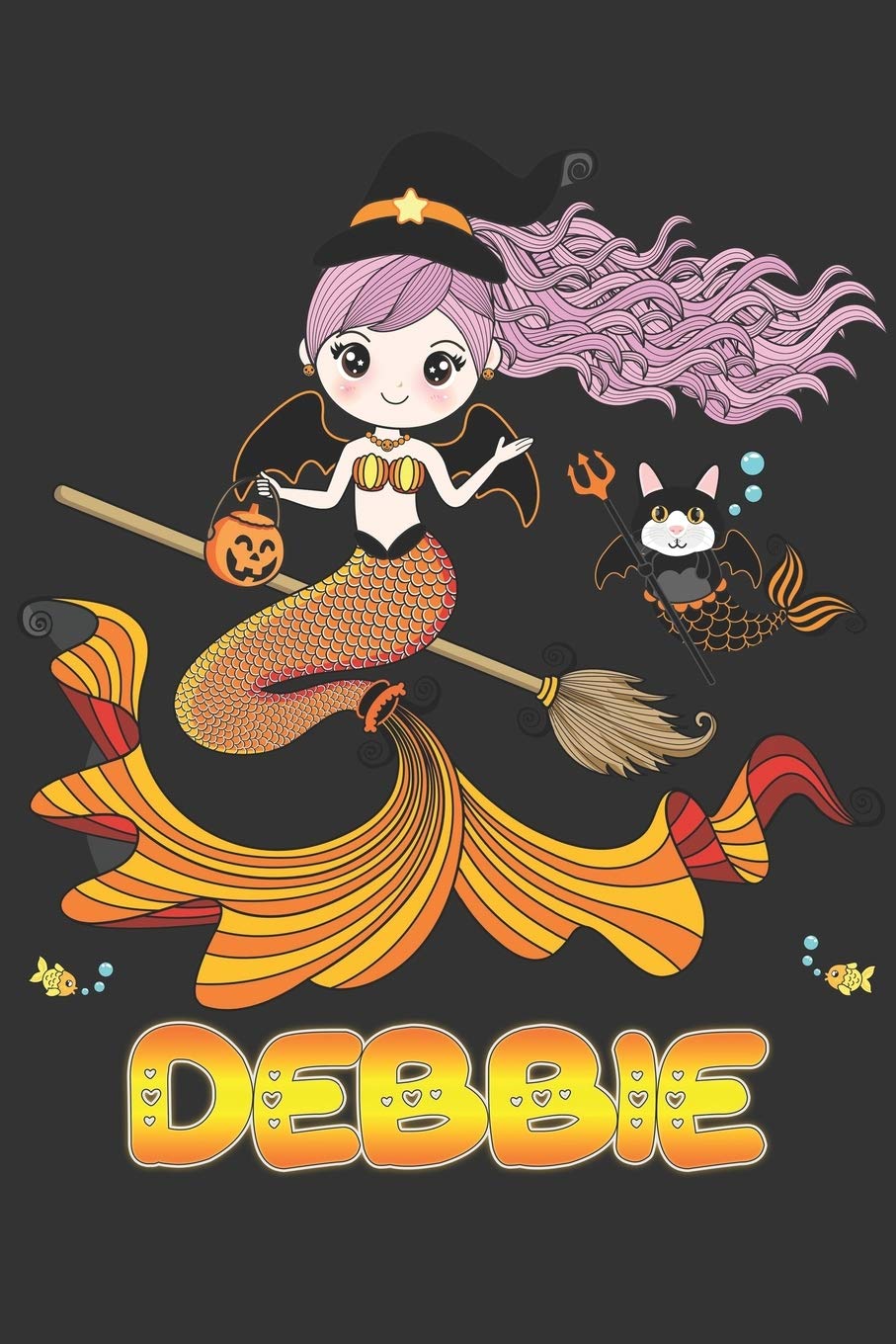 Debbie: Debbie Halloween Beautiful Mermaid Witch, Create An Emotional Moment For Debbie?, Show Debbie You Care With This Personal Custom Gift With Debbie's Very Own Planner Calendar Notebook Journal Essays & Short Stories