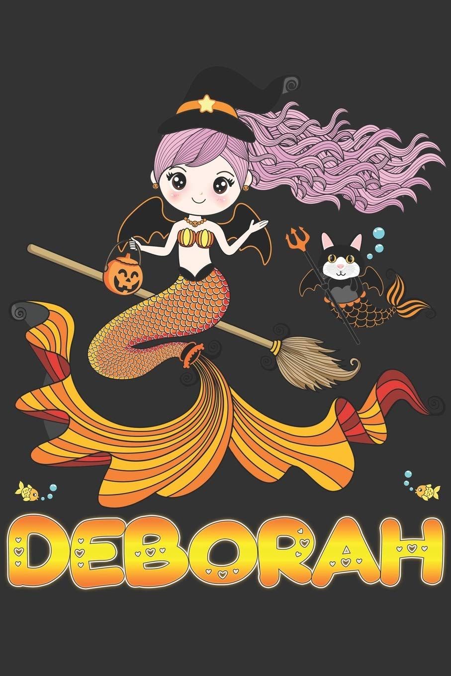 Deborah: Deborah Halloween Beautiful Mermaid Witch, Create An Emotional Moment For Deborah?, Show Deborah You Care With This Personal Custom Gift With ... Very Own Planner Calendar Notebook Journal Essays & Short Stories