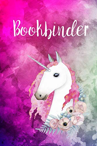 Bookbinder: Cute Unicorn Notebook Writing Journal for Girls, 6x9 Lined Writing Paper|121pages,Personalized With Job's title, Notebook for Women and Girls, Notebook/Journal/Planner Gift Self-help