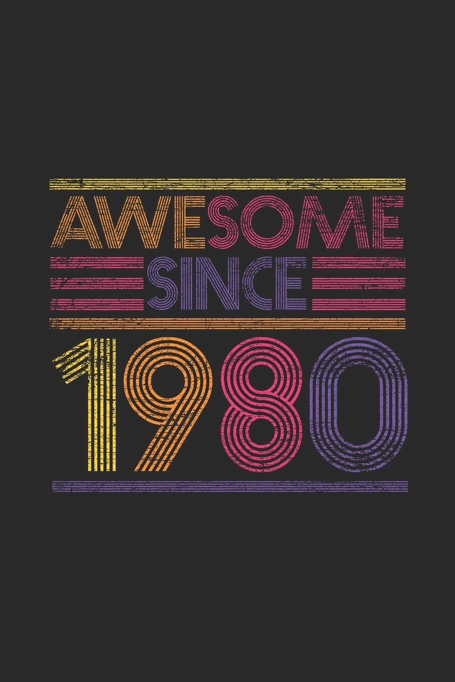 Awesome Since 1980: Graph Paper Journal (6" X 9" - 120 Pages/ 5 Squares per inch) for Birthday Gift Idea for Women And Men Essays & Short Stories