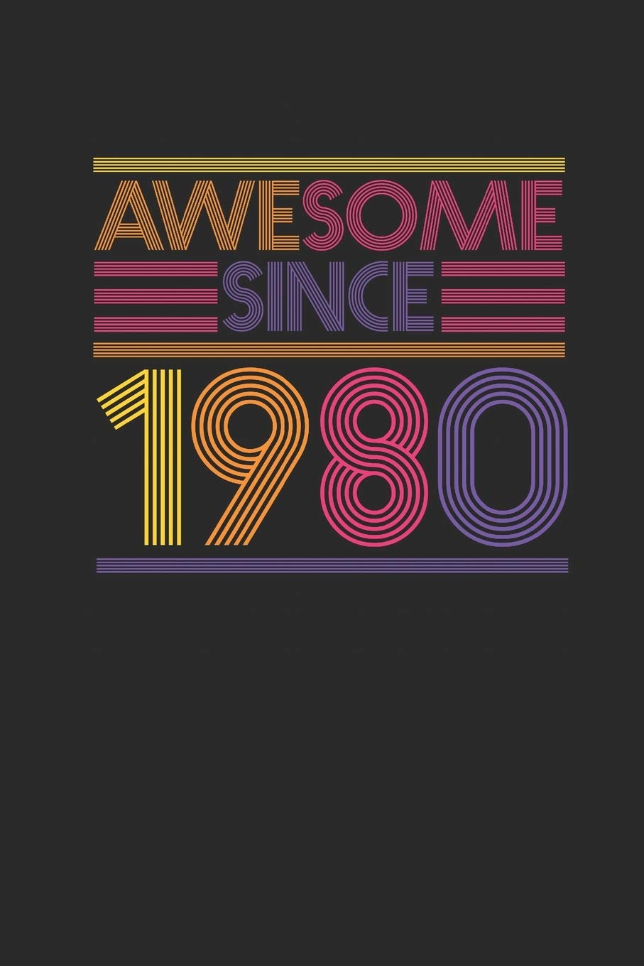 Awesome Since 1980: Graph Paper Notebook / Journal (6" X 9" - 5 Squares per inch - 120 Pages) – Birthday Gift Idea Essays & Short Stories