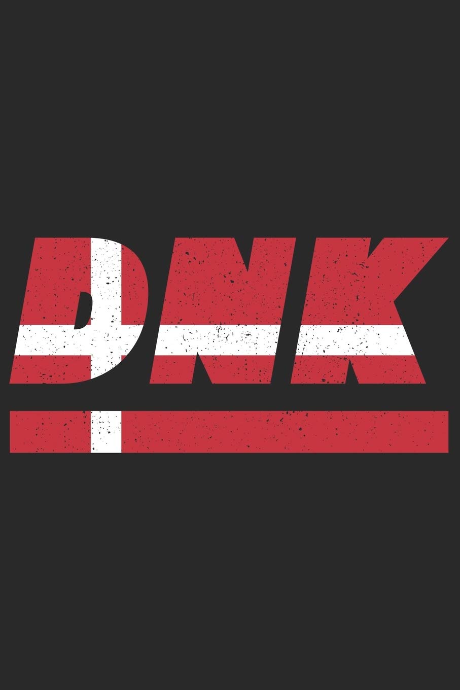 DNK: Dänemark Notizbuch mit karo 120 Seiten in weiß. Notizheft mit der dänischen Flagge Travel