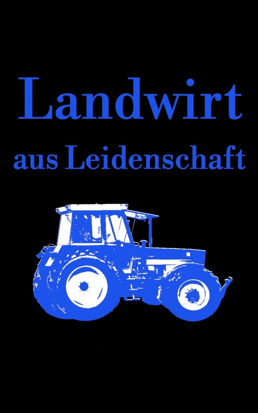 Landwirt aus Leidenschaft: kariertes kleines Notizbuch, kleiner als A5, größer als A6 Notizbuch mit einem Traktor für einen Landwirt in der Landwirtschaft Business, Finance & Career