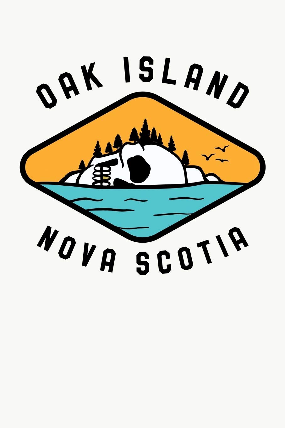 Oak Island Nova Scotia: Oak Island Nova Scotia Treasure, Mystery and Templar Noebook or Journal Politics & History