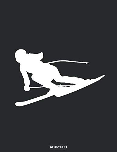 Notizbuch: Ski Athletin 150 Seiten Dotgrid Journal, punktkariertes Dot Grid Papier mit edlem Softcover Leisure & Fun