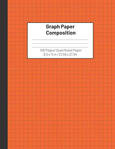 Graph Paper Composition: Quad Ruled 5 x 5 Graph Paper Composition Notebook -100 Quad Ruled Pages / 8.5 x 11 in / 21.59 x 27.94 cm - Soft Cover Business & Technology