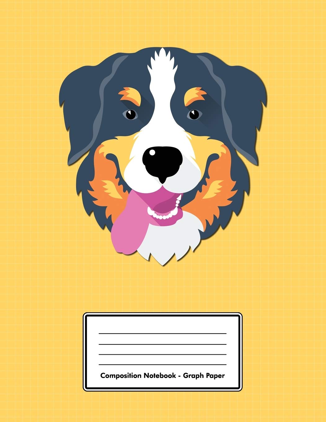 Composition Notebook - Graph Paper: Yellow Bernese Mountain Dog | 109 pages 8.5"x11" | White Blank 5x5 Exercise Book | School Subject | Gift For Kids Teenager Adult Teacher Student | Journal | Diary Pets