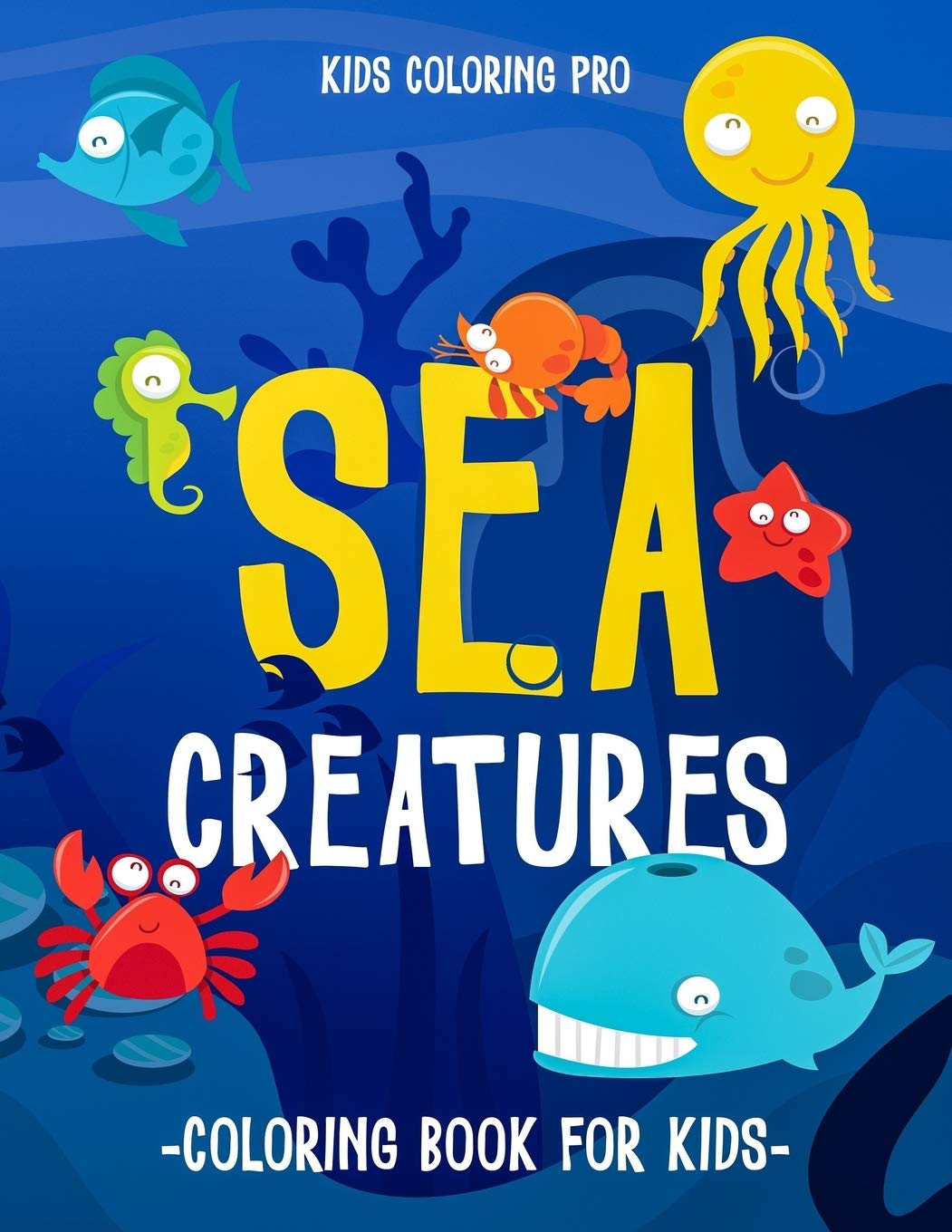 Sea Creatures Coloring Book For Kids Tiptoi & Games