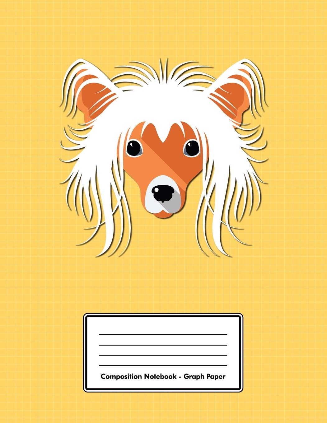 Composition Notebook - Graph Paper: Yellow Chinese Crested Dog | 109 pages 8.5"x11" | White Blank 5x5 Exercise Book | School Subject | Gift For Kids Teenager Adult Teacher Student | Journal | Diary Pets