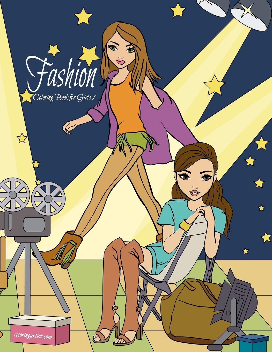 Fashion Coloring Book for Girls 1 book