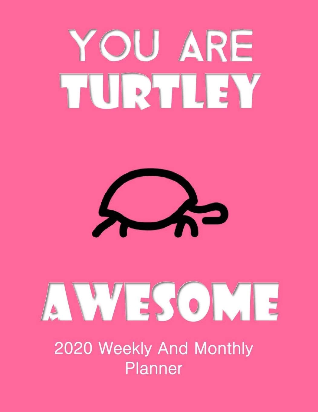 You Are Turtley Awesome 2020 Weekly And Monthly Planner: Turtle Gifts Yearly Planner For Tortoise Lovers With Year-At--A-Glance Page 8.5 x 11 inches - Celebration book