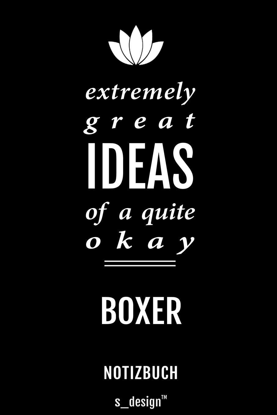 Notizbuch für Boxer: Originelle Geschenk-Idee book