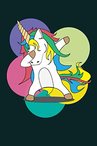 Unicorn Dab: Cute Unicorn Design Perfect for Students, Kids & Teens for Journal, Doodling, Sketching and Notes Gift (6"x9") Dot Grid Notebook to write in book