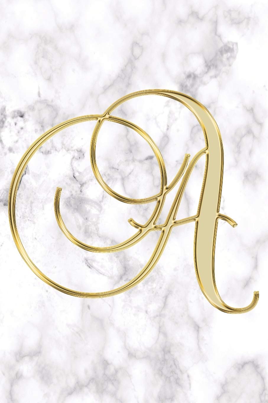 A Journal: A Monogram A Initial Capital Letter Notebook For Writing And Notes: Great Gift For All First, Middle, Or Last Names (Gold White Marble Print) Essays & Short Stories