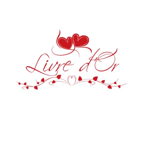 Livre d'Or: Livre d’or mariages, pacs, retraites, anniversaires, noces, baby shower... | rouge et blanc | 100 pages à remplir | 8,25" x 8,25" book
