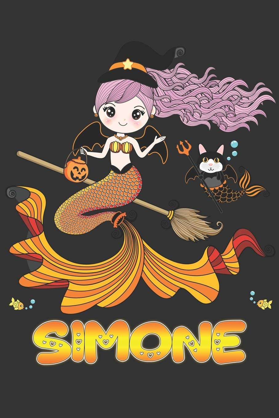 Simone: Simone Halloween Beautiful Mermaid Witch Want To Create An Emotional Moment For Simone?, Show Simone You Care With This Personal Custom Gift ... Very Own Planner Calendar Notebook Journal Essays & Short Stories