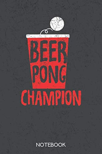 Beer Pong Champion: Notebook with 120 checked pages in 6x9 inch format Books